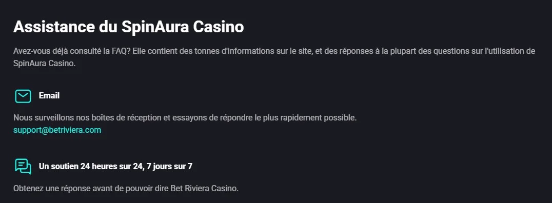 betriviera casino support